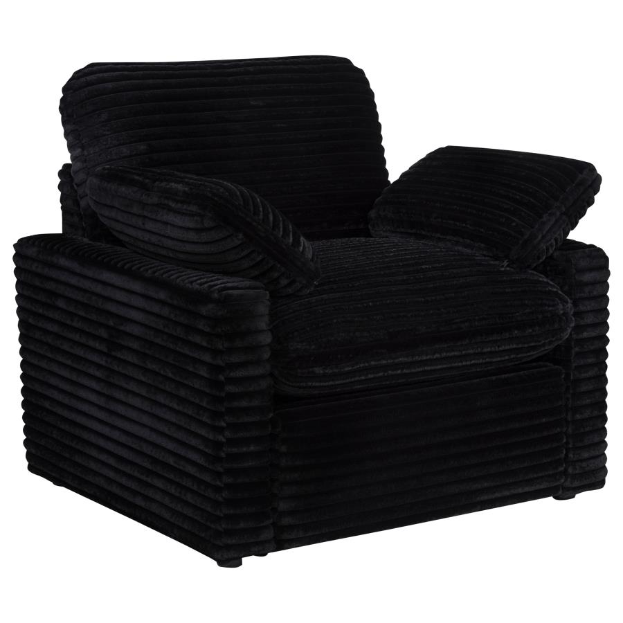 (image for) Collins Upholstered Power Recliner Chair Black