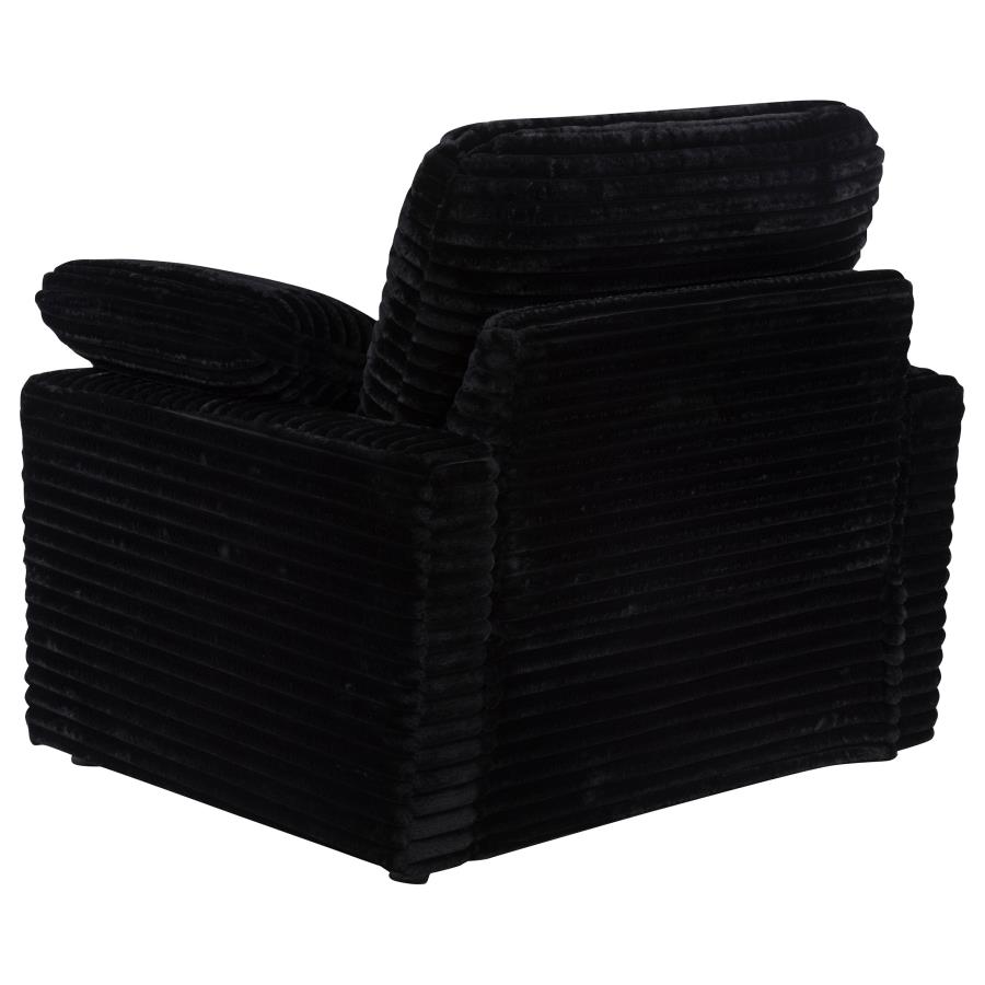 Collins Upholstered Power Recliner Chair Black