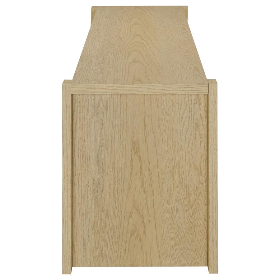 Laurelton 78-inch 4-door TV Stand Media Console Light Oak