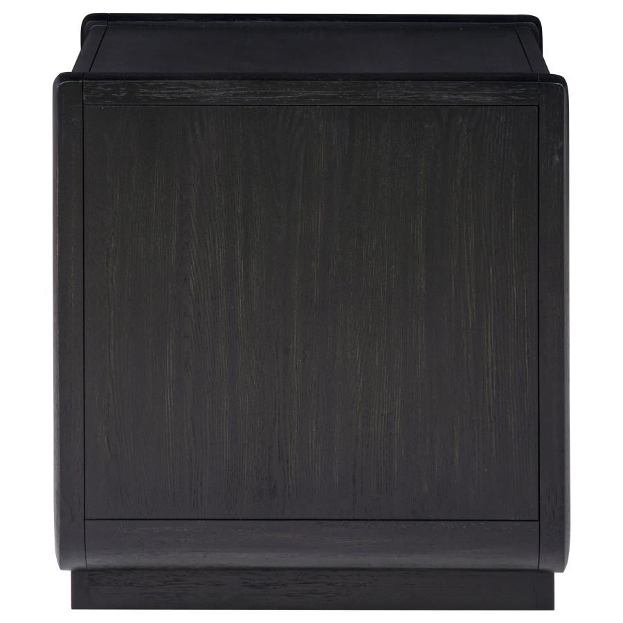 Leandro 1-drawer Wood Occasional Side End Table Burnished Black