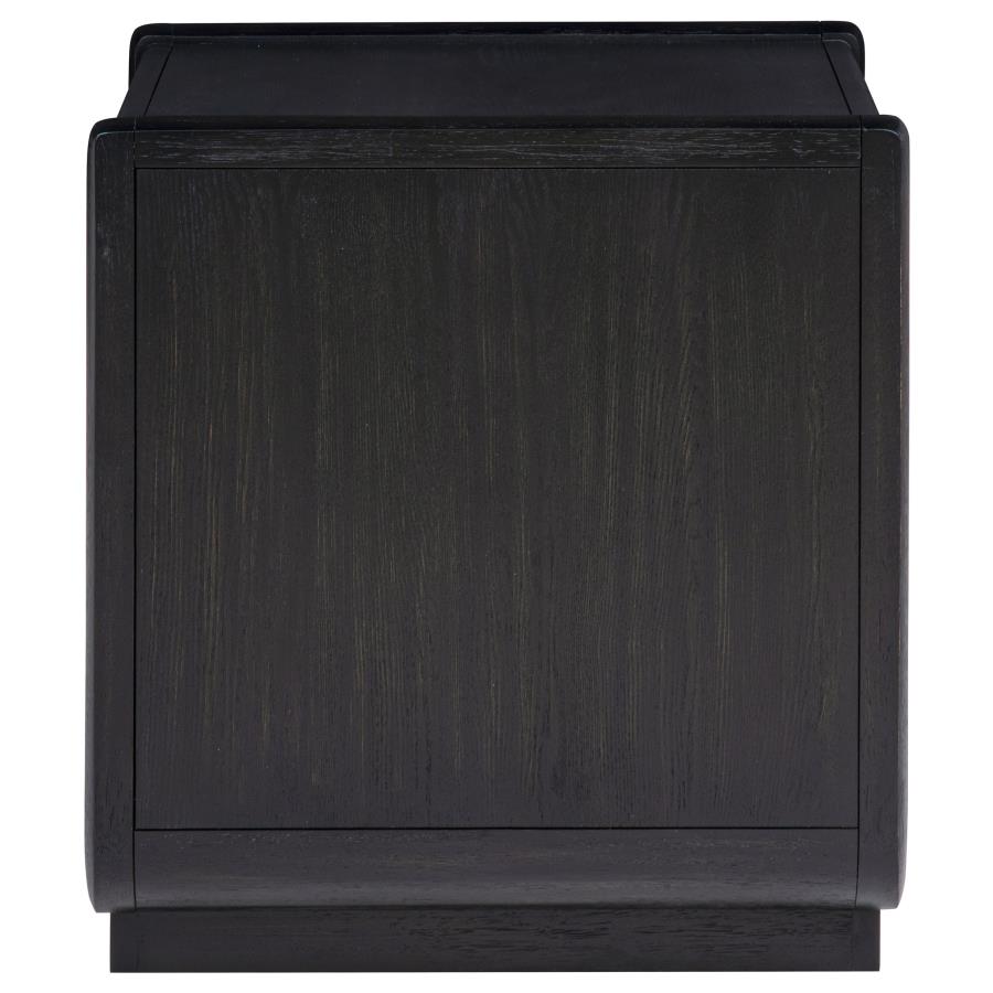 Leandro 1-drawer Wood Occasional Side End Table Burnished Black