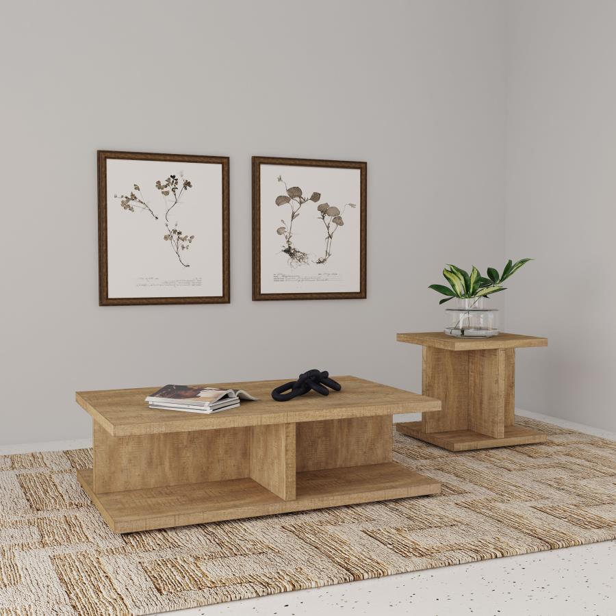 (image for) Cortona 2-piece Coffee and End Table Set Mango