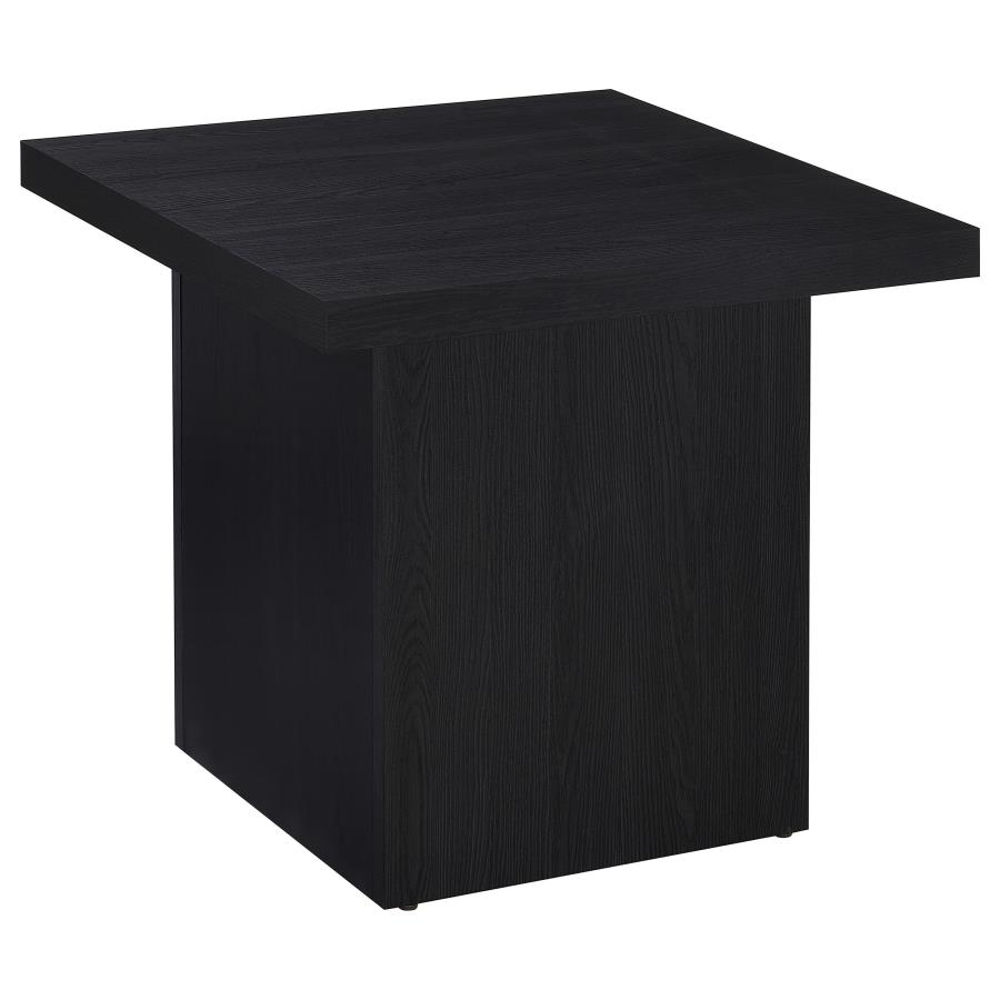 (image for) Max Square Engineered Laminate End Side Table Black