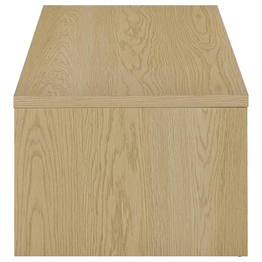 Canoga 2-piece Lift Top Cocktail Coffee Table Set Light Oak