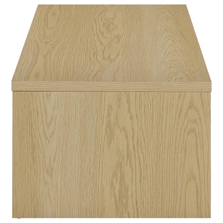 Canoga 2-piece Lift Top Cocktail Coffee Table Set Light Oak