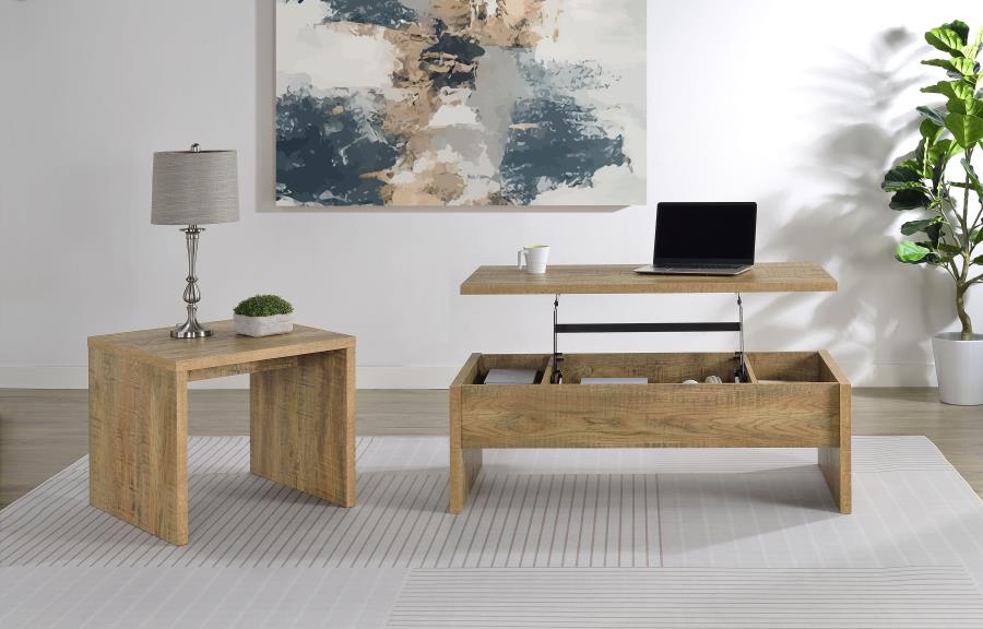 Modal Additional Images for Canoga Engineered Wood Accent Side End Table Mango