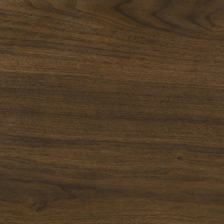 Hamlyn 2-piece Round Fluted Coffee and End Table Set Walnut