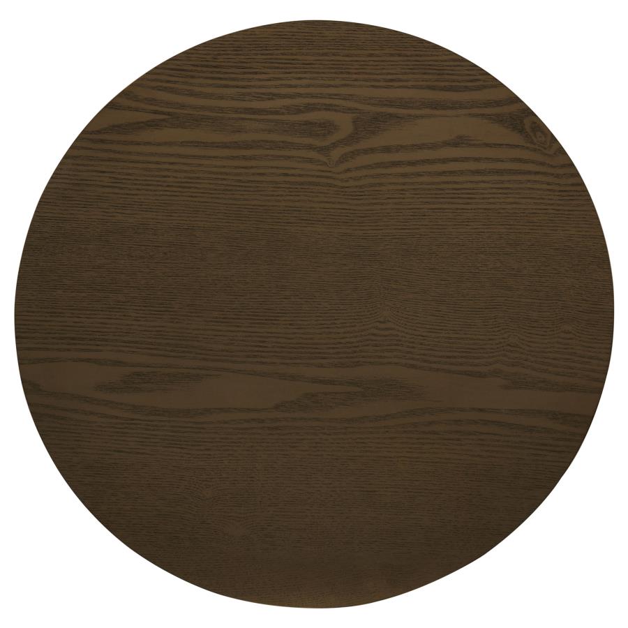 Hamlyn 3-piece Round Fluted Coffee and End Table Set Walnut