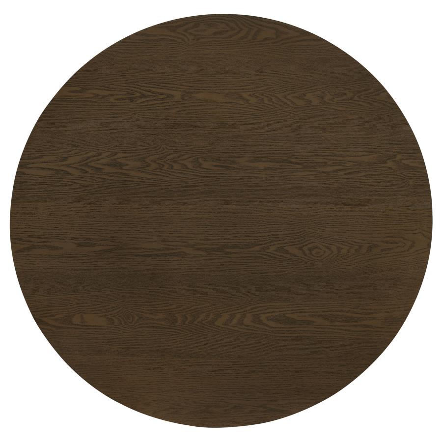 Hamlyn 3-piece Round Fluted Coffee and End Table Set Walnut