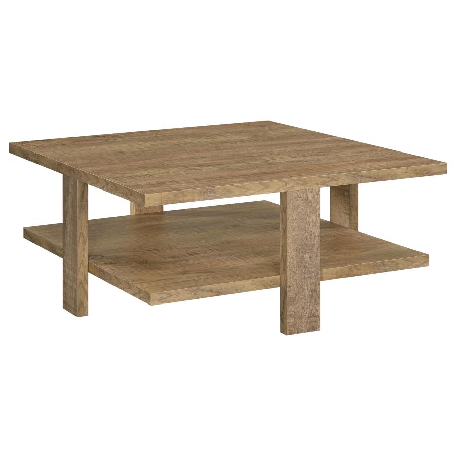 Dawn 3-piece Round Coffee and End Table Set Mango Brown