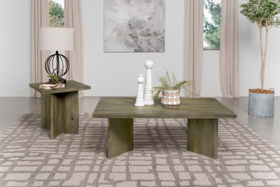 (image for) Andando 2-piece Coffee and End Table Set Mango Brown