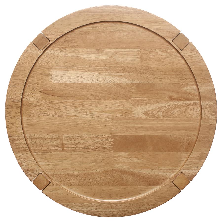 Camillo 2-piece Round Coffee and End Table Set Maple 