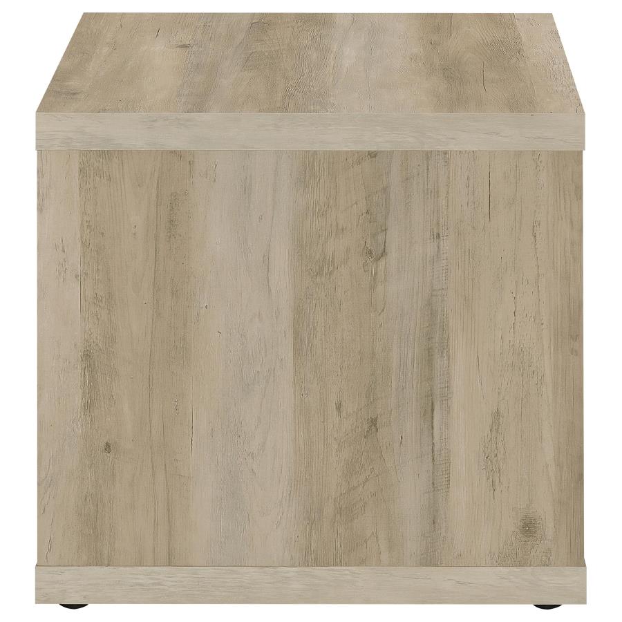 Frisco 2-piece Coffee and End Table Set Distressed Pine