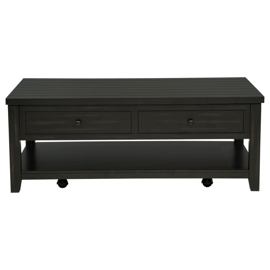 Payne 48-inch Mobile Lift Top Coffee Table Distressed Java