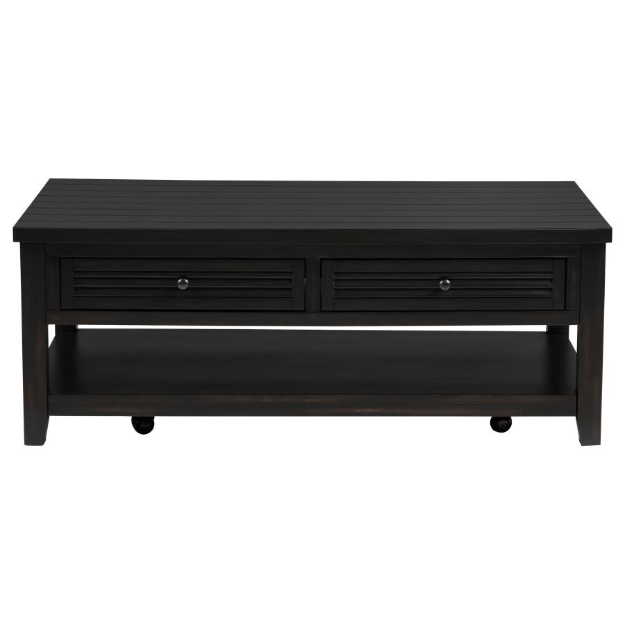 Concord 2-piece Coffee and End Table Set Distressed Java