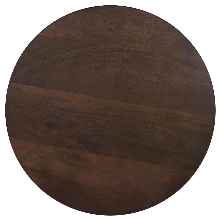 Cayenne Solid Mango Wood Accent Side End Table Walnut