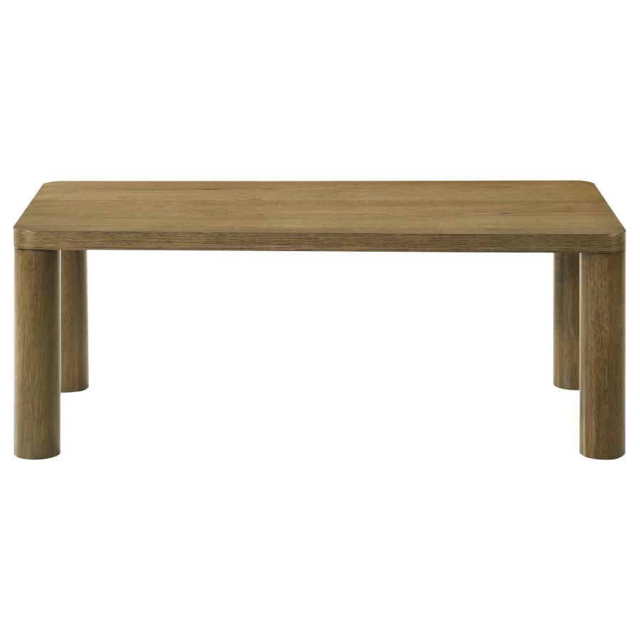 Castlewood 3-piece Cocktail Coffee Table Set Brown Oak