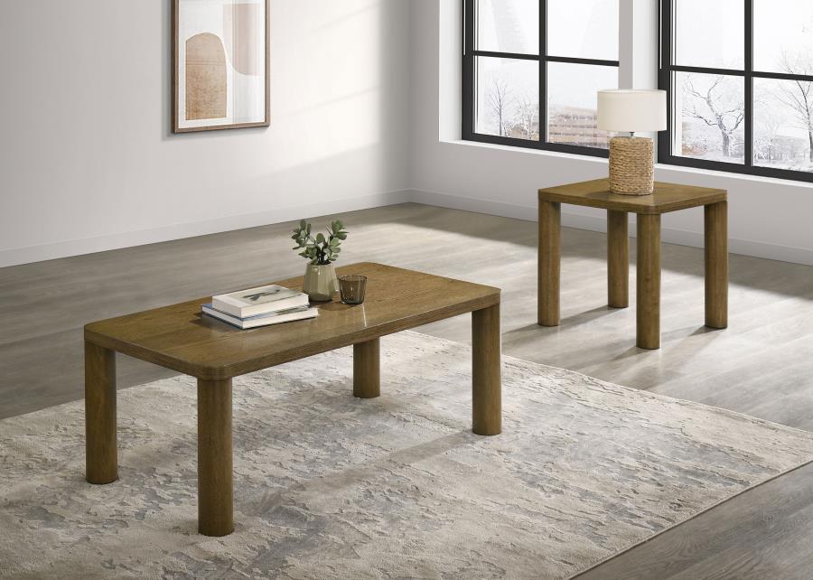 Modal Additional Images for Castlewood Engineered Wood Cocktail Coffee Table Brown Oak