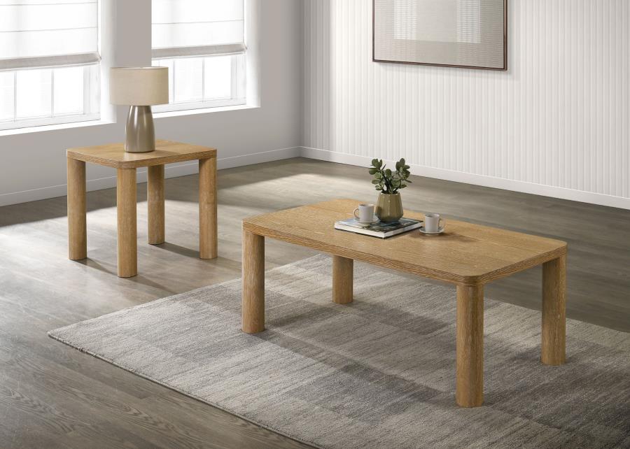 Modal Additional Images for Castlewood Engineered Wood Cocktail Coffee Table Light Oak
