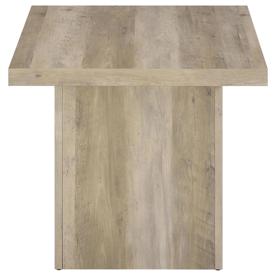 Devar 2-piece Square Coffee End Table Set Distressed Pine