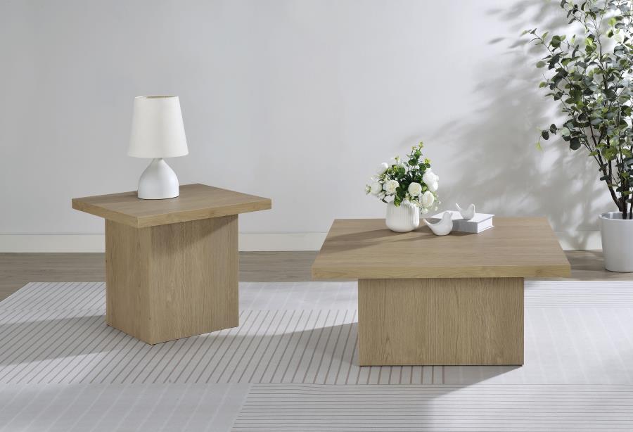 Modal Additional Images for Devar Square Engineered Wood Side End Table Latte