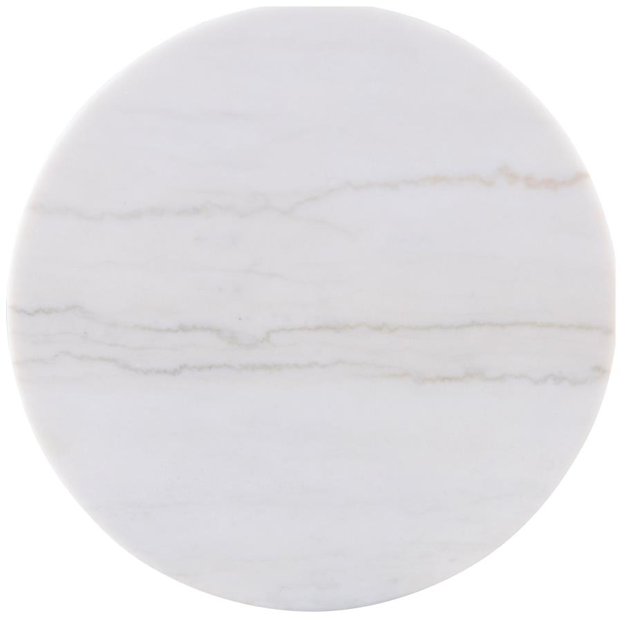 Jason 3-piece Round White Marble Coffee Table Set Greige