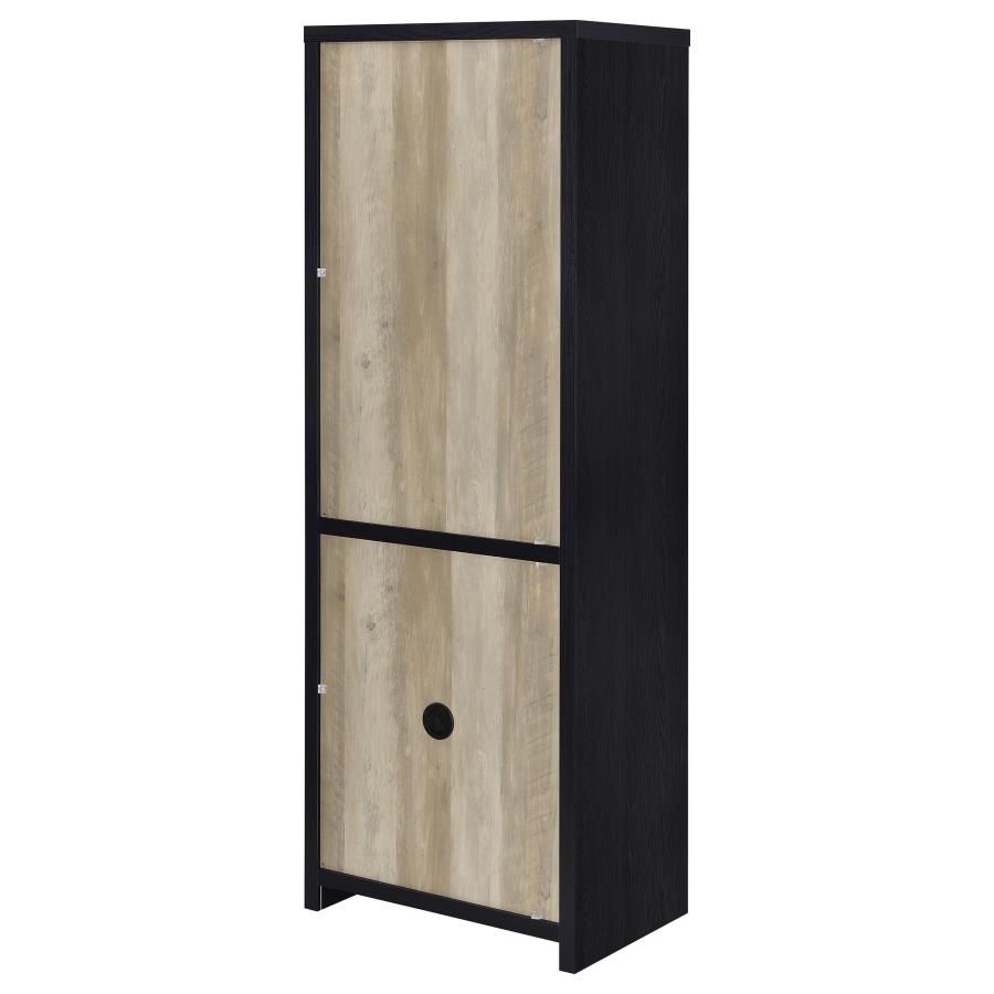 Denison 3-piece Entertainment Center 79-inch TV Stand Black