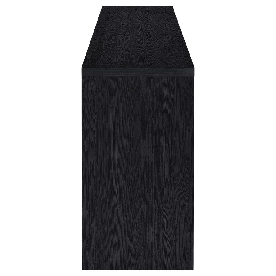 Denison 79-inch 4-door TV Stand Media Console Black