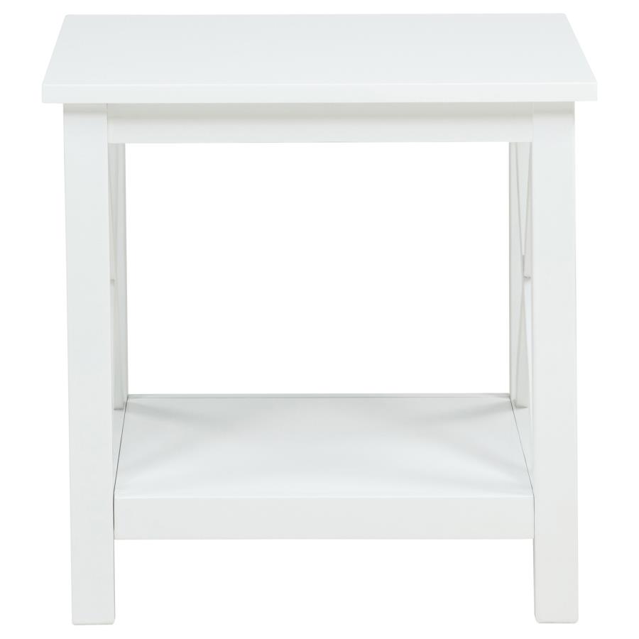 Skyview 2-piece Rectangular Lift Top Coffee Table Set White