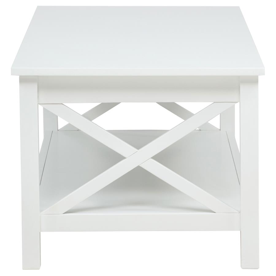 Skyview 44-inch Rectangular Lift Top Coffee Table White