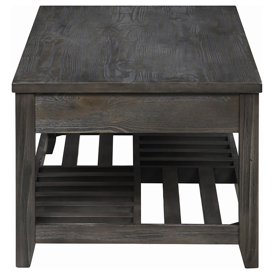 Cliffview Rectangular Wood Lift Top Coffee Table Grey
