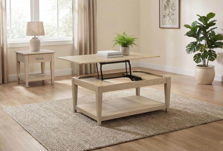 Modal Additional Images for Lindenton Lift-Top Occasional Cocktail Coffee Table Blonde
