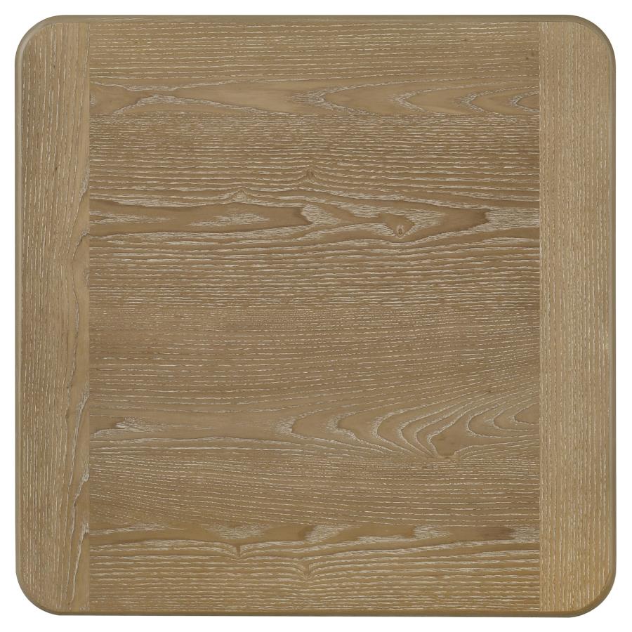 Adina 2-piece Wood Coffee Table Set Distressed Light Brown