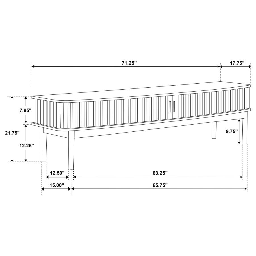 Modal Additional Images for Croyden 71-inch TV Stand Media Console Weathered Natural