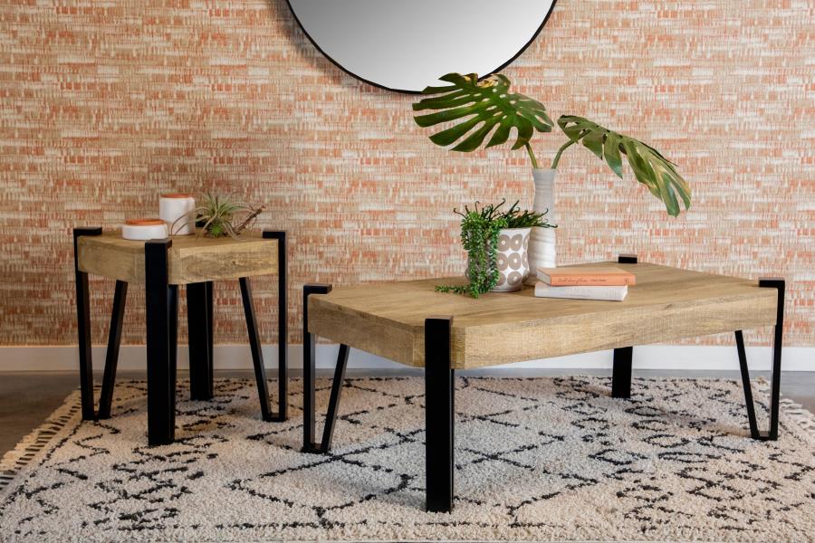 Modal Additional Images for Winston Rectangular Wood Top Coffee Table Natural