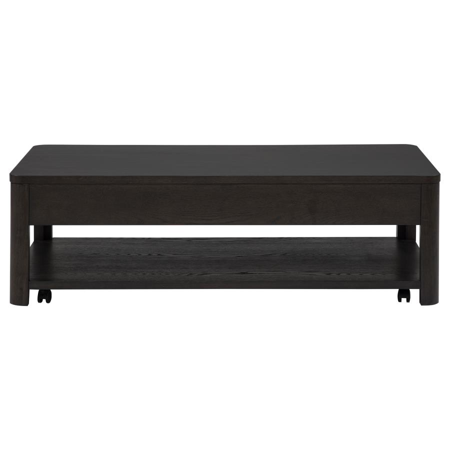 Marcelo Wood Coffee Table with 2 Drawers and Shelf Coffee