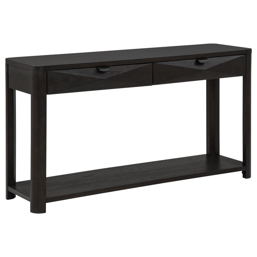 (image for) Marcelo Sofa Console Table with 2 Drawers and Shelf Coffee