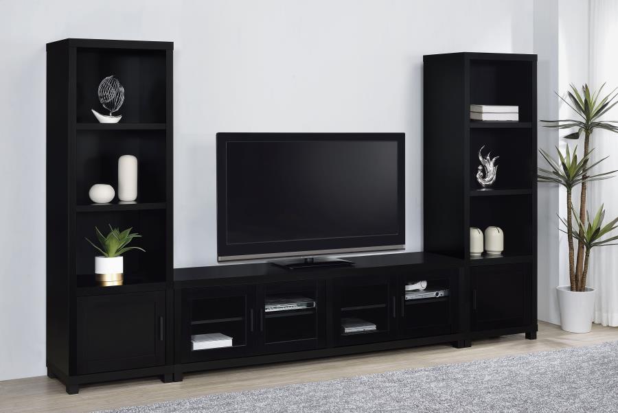 Modal Additional Images for Jupiter 4-door Engineered Wood 79-inch TV Stand Black