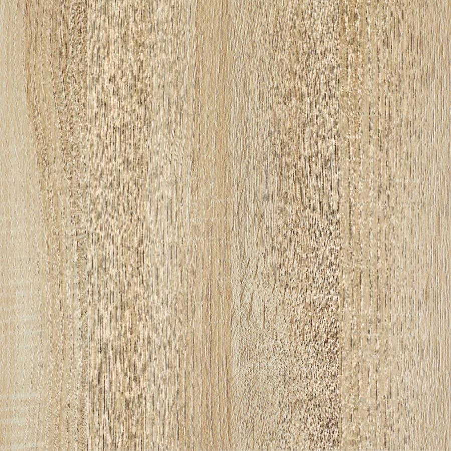 Pala Rectangular End Table White High Gloss and Natural