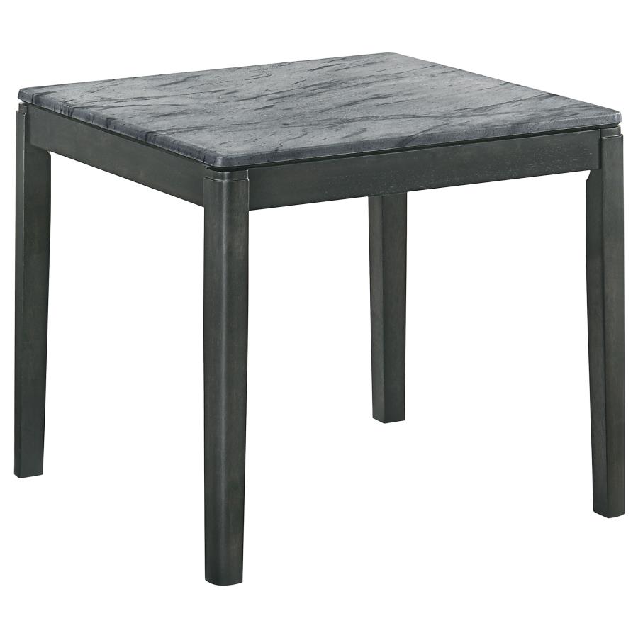 Mozzi Square Faux Marble Side End Table Grey and Black (image for) Mozzi Square Faux Marble Side End Table Grey and Black