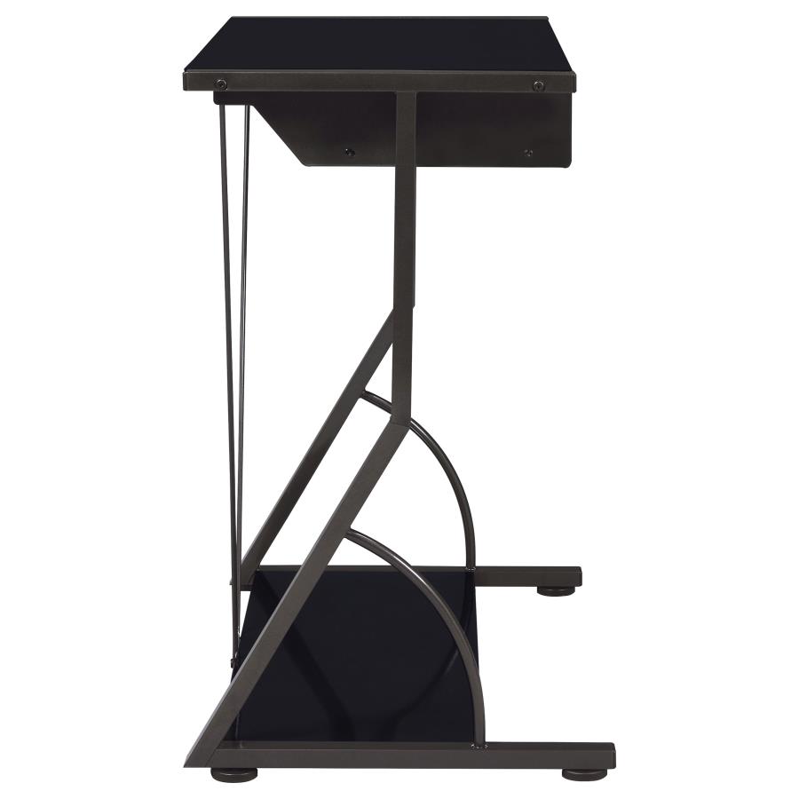 Alastair 30-inch Computer Desk with Keyboard Tray Black