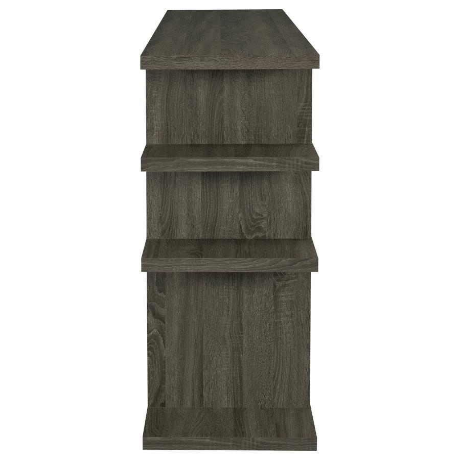 Santos 63-inch 3-shelf Console Bookcases Weathered Grey
