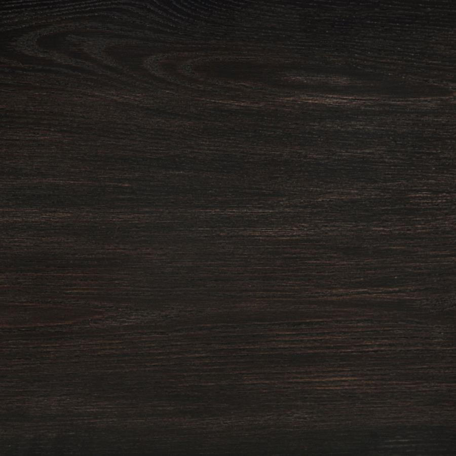 Leandro 2-drawer Home Office Writing Desk Burnished Black