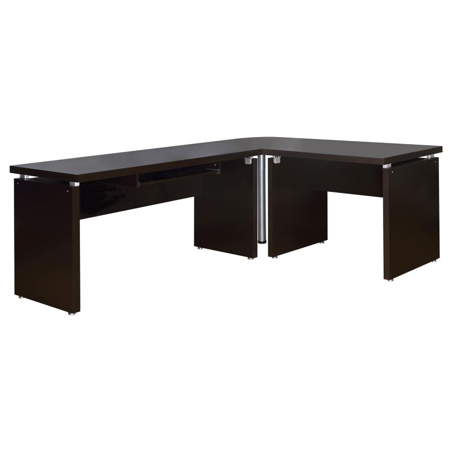 Skylar 83-inch L-Shaped Office Computer Desk Cappuccino (image for) Skylar 83-inch L-Shaped Office Computer Desk Cappuccino