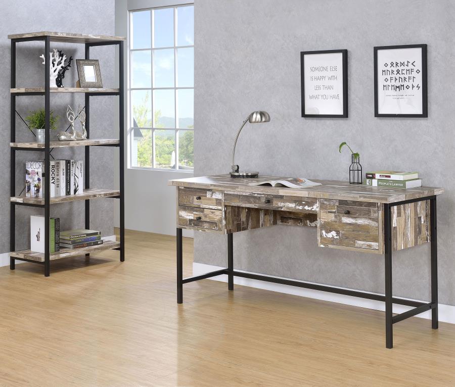 Modal Additional Images for Kemper 4-drawer Writing Desk Salvaged Cabin