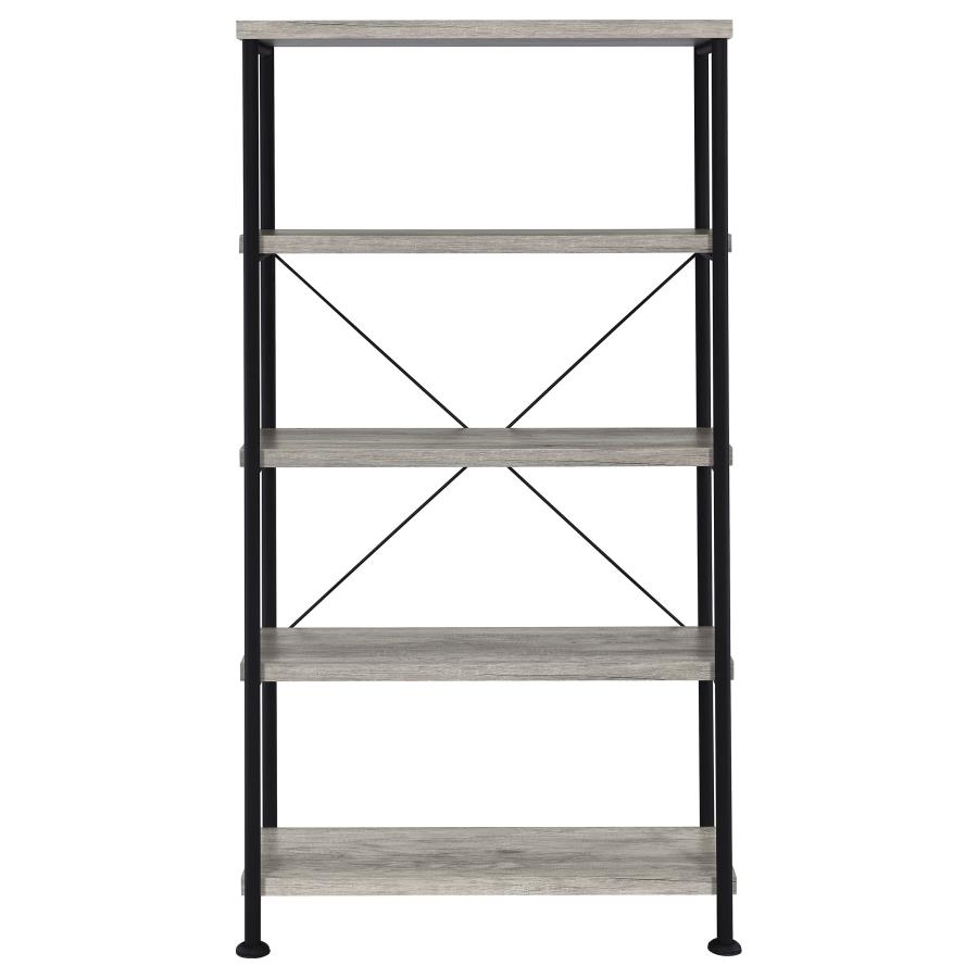 Analiese 63-inch 4-shelf Bookshelf Grey Driftwood