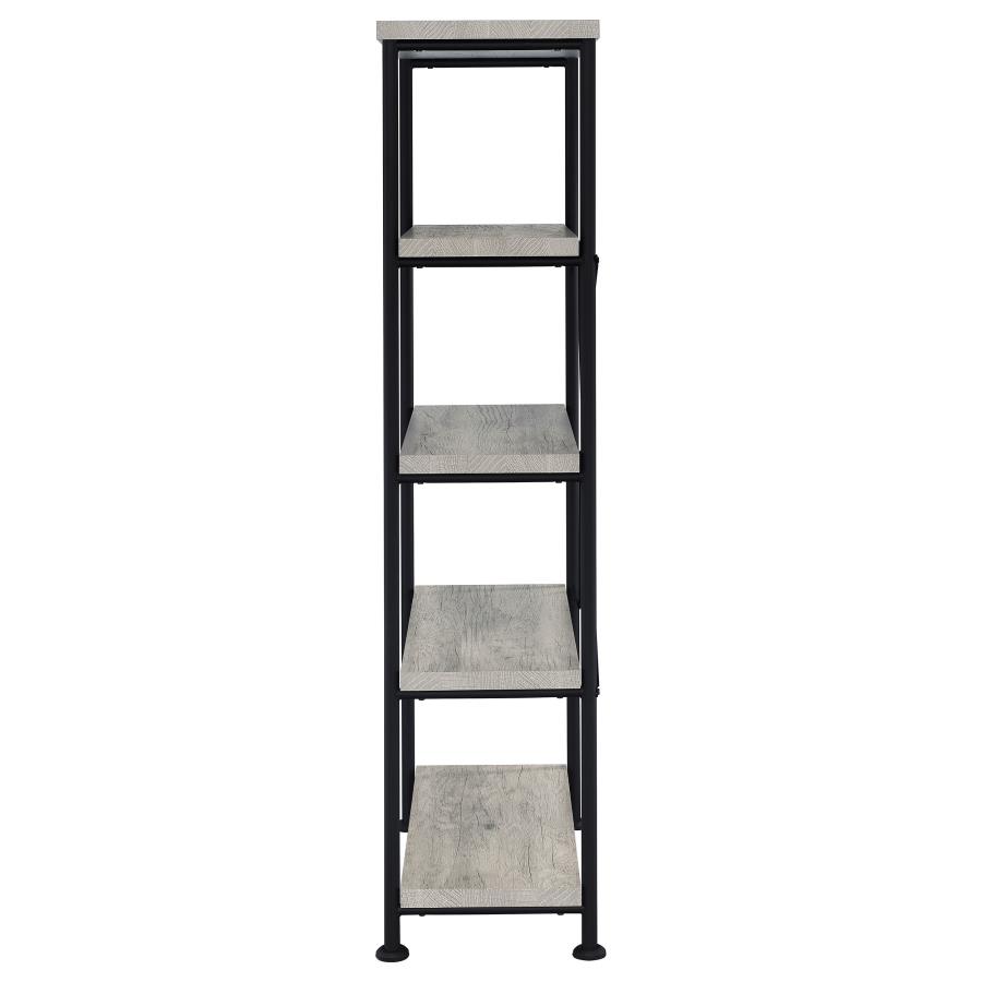 Analiese 63-inch 4-shelf Bookshelf Grey Driftwood