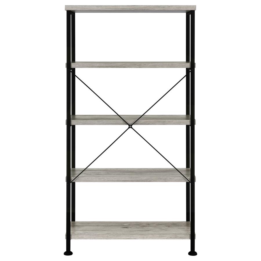 Analiese 63-inch 4-shelf Bookshelf Grey Driftwood