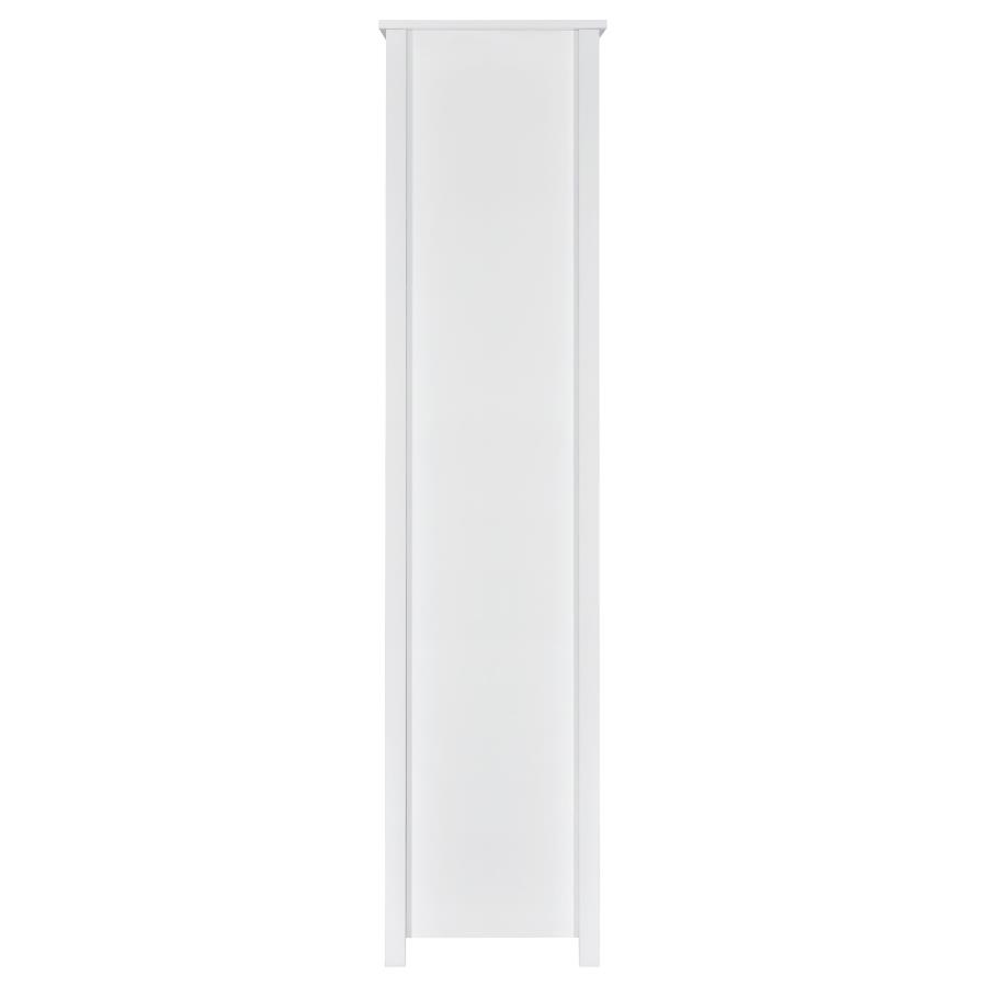 Dylan 68-inch 4-shelf Storage Bookshelf White High Gloss