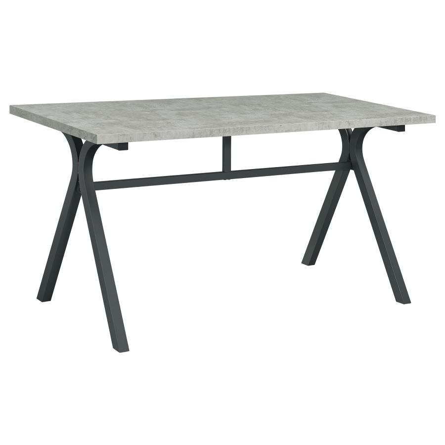 Tatum 60-inch Engineered Wood Top Writing Desk Cement (image for) Tatum 60-inch Engineered Wood Top Writing Desk Cement